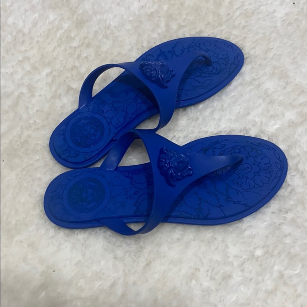 Versace thong flip flop sandals